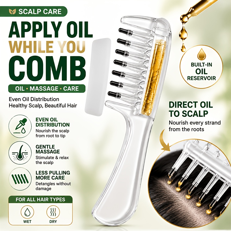 Root Stimulator Liquid - Pettine Applicatore di Olio per Cuoio