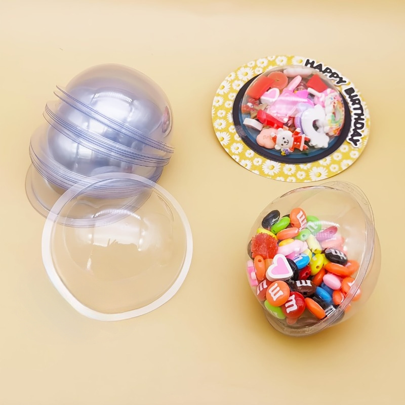 Plastic Dome Clear - Set da 10 Pezzi di Cupole