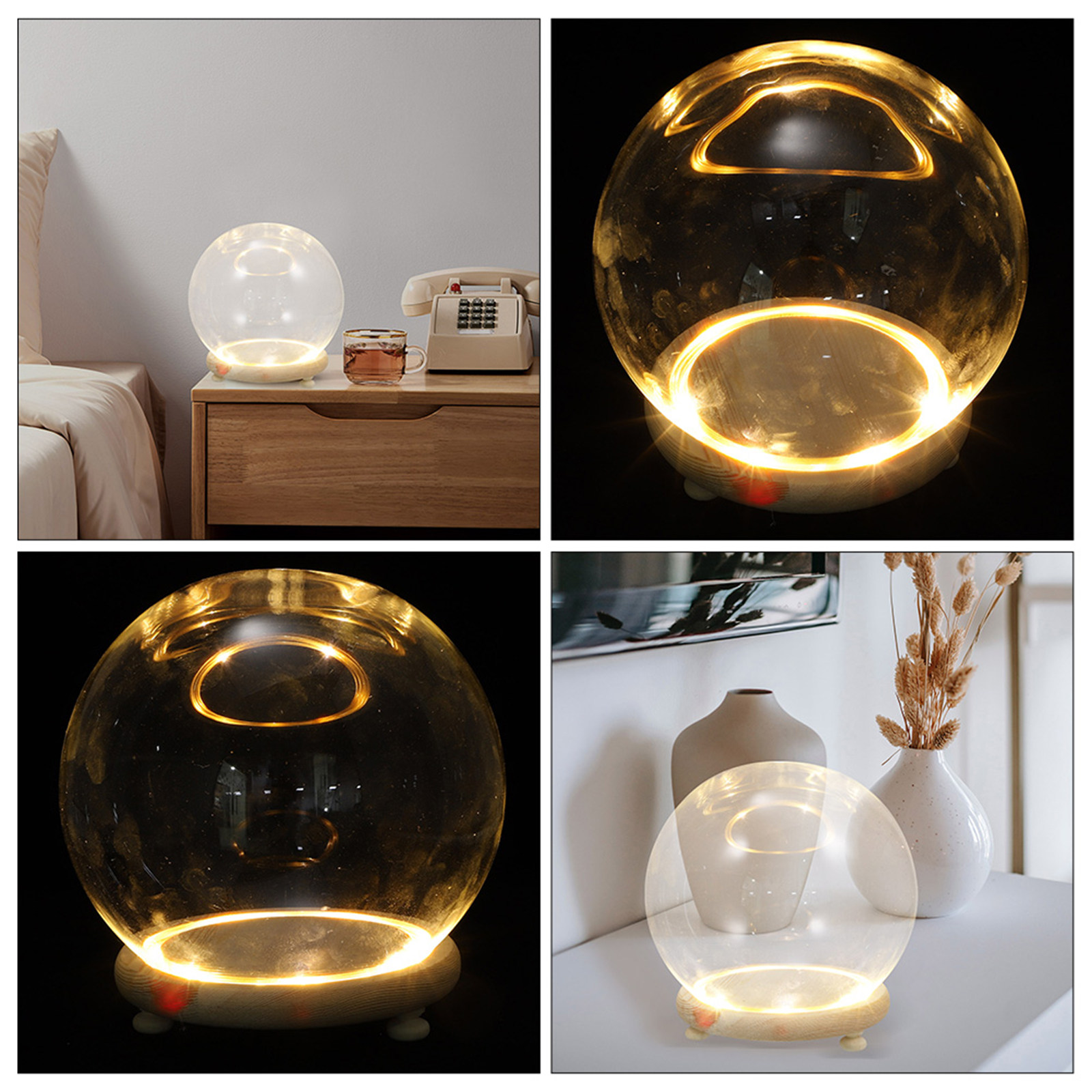 Plastic Dome Clear - Copertura in Vetro con Base in