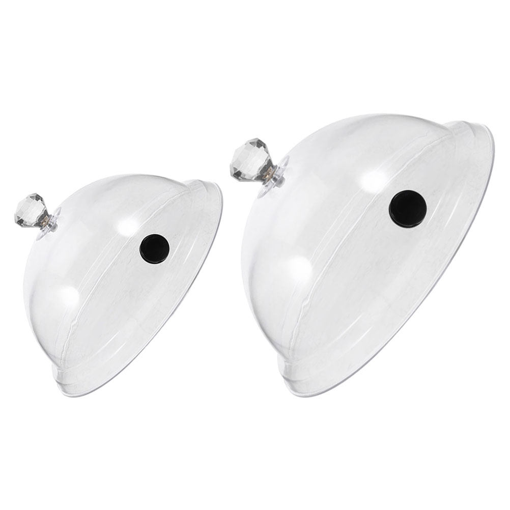 Plastic Dome Clear - 2 pezzi di coperture trasparenti in